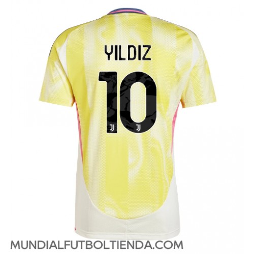 Camiseta Juventus Kenan Yildiz #10 Segunda Equipación Replica 2024-25 mangas cortas